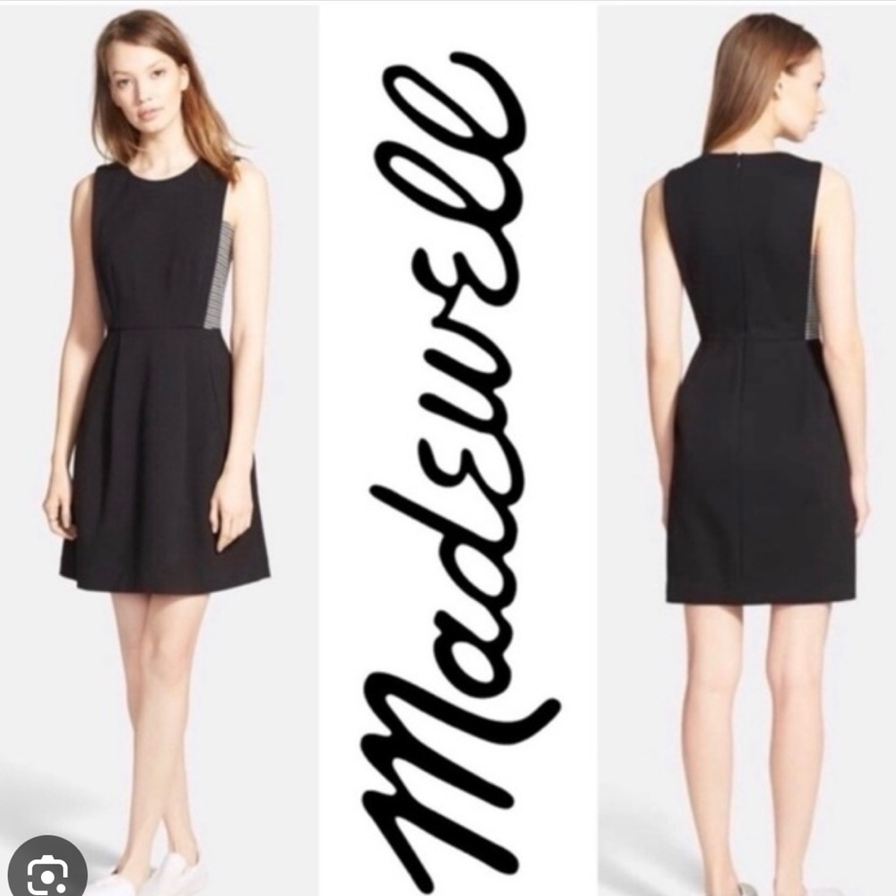 Madewell Abroad inset fit flare dress size 12